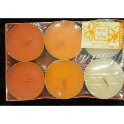 Duft lys fyrfad - store - Pakke med 12 stk - Flere dufte at vlge imellem 