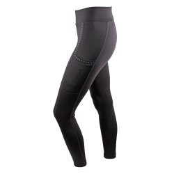 Ridetights fra Campus " Emma" Sort med krystaller p lommer 