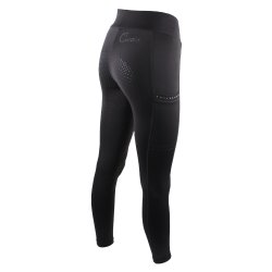 Ridetights fra Campus " Emma" Sort med krystaller p lommer 