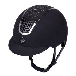 Ridehjelm fra FairPlay "Quantinum Chic" Sort med alm visir
