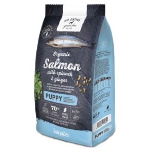 Go Native hvalpe foder med -Laks/spinat/ingefr
