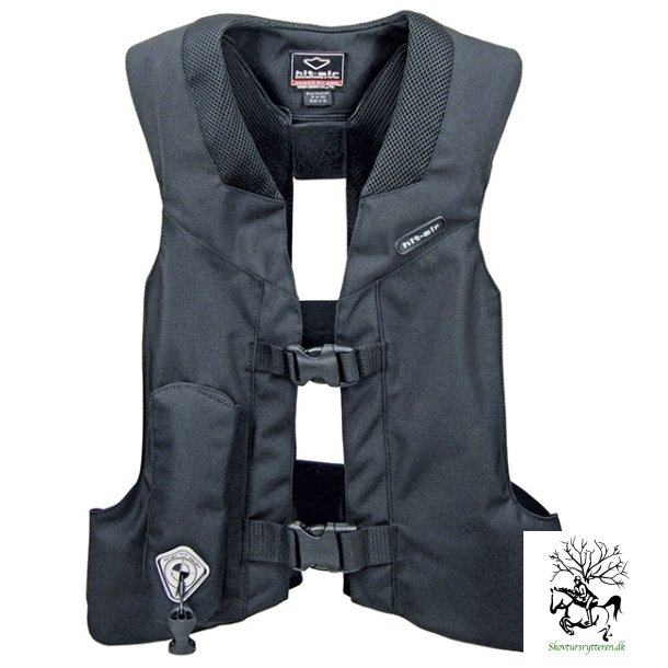 HIT-AIR Sikkerhedsvest med patron, H-MODEL Sort Medium med patron 