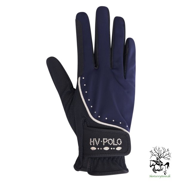  Ridehandsker fra HV Polo med sten "Wayomi" Navy bl