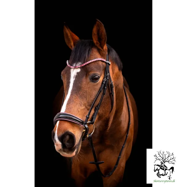 Trense fra BY Weber med lyser�de krystaller fra str. shet til Full - Dolly 