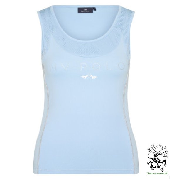 HV Polo Top med mesh "International" Lys bl