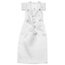 Plastron / Stvne slips i Silke  med sten eller perler