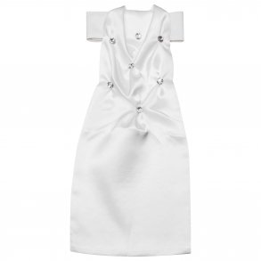 Plastron / Stvne slips i Silke  med sten eller perler