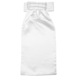 Plastron / Stvne slips i Silke  med sten eller perler