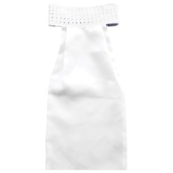 Plastron / Stvne slips i Silke  med sten eller perler