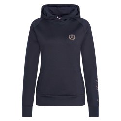 Hoodie med logi i krystaller fra IR "Sporty Sparks" Navy bl 