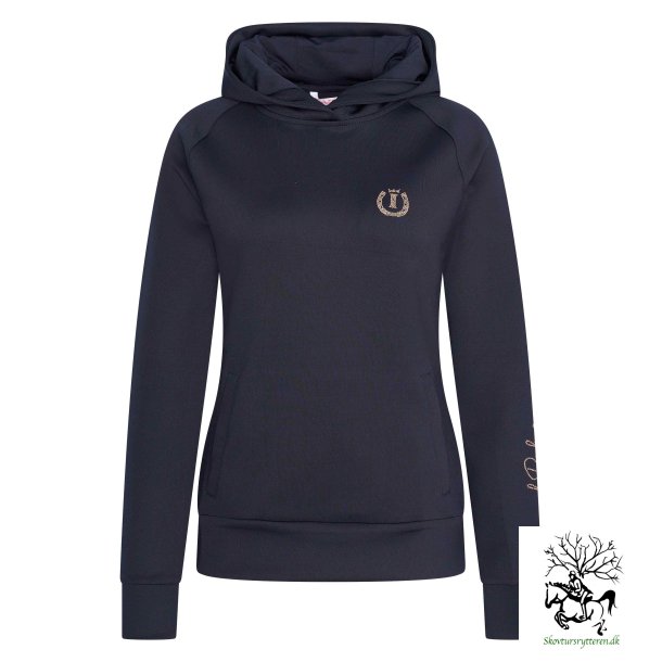 Hoodie med logi i krystaller fra IR "Sporty Sparks" Navy bl 