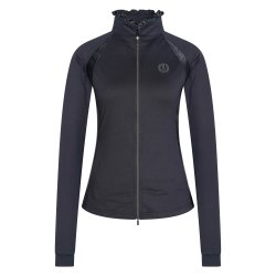 Cardigan fra imperial riding med flsekant "Anna" Sort