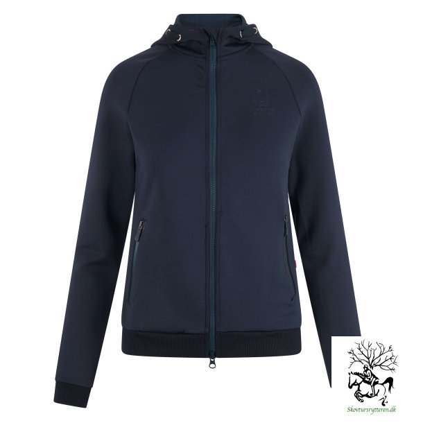Sweat Shirt cardigan med lynls og slv detaljer "Solo"