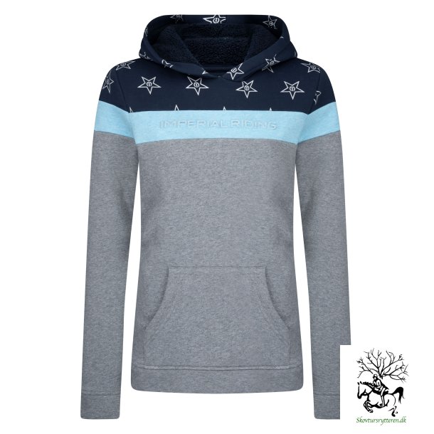 Hoodie / httetrje fra IR med stjerner "Dusty Star" Lyserd eller navy bl