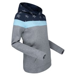 Hoodie / httetrje fra IR med stjerner "Dusty Star" Lyserd eller navy bl