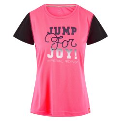 T-shirt fra IR " Jump for joy! " navy bl eller pink