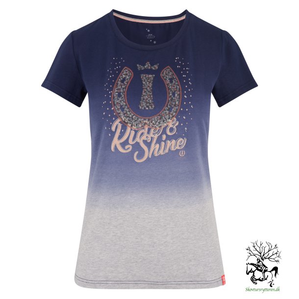T-shirt med korte rmer og pailletter fra IR "Sweet Candy" navy bl