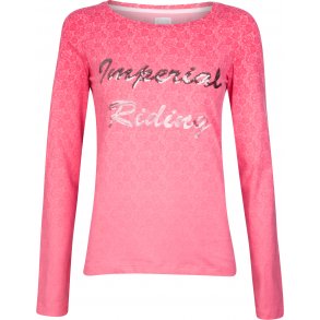  T-shirt med palietter og lange rmer 