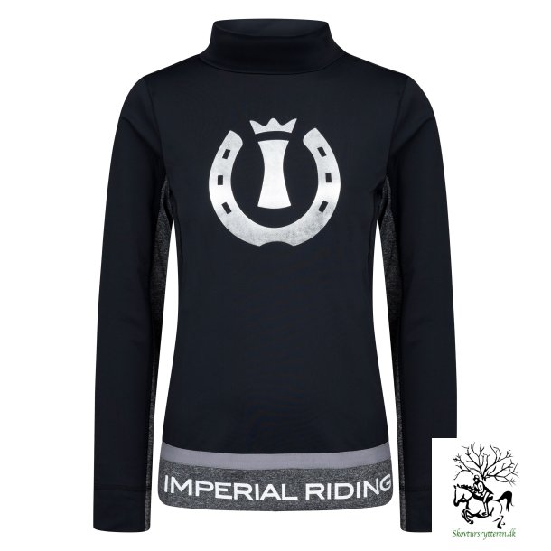 Ride T-Shirt  fra IR med rullekrave og glimmer logo "Me Myself And Stars" sort eller navy