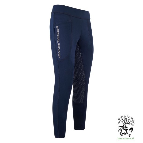 Ridetights til vinter med Slv full silikone grib fra IR "Like a Pro" str 36  sort