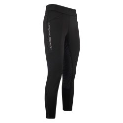 Ridetights til vinter med Slv full silikone grib fra IR "Like a Pro" str 36  sort