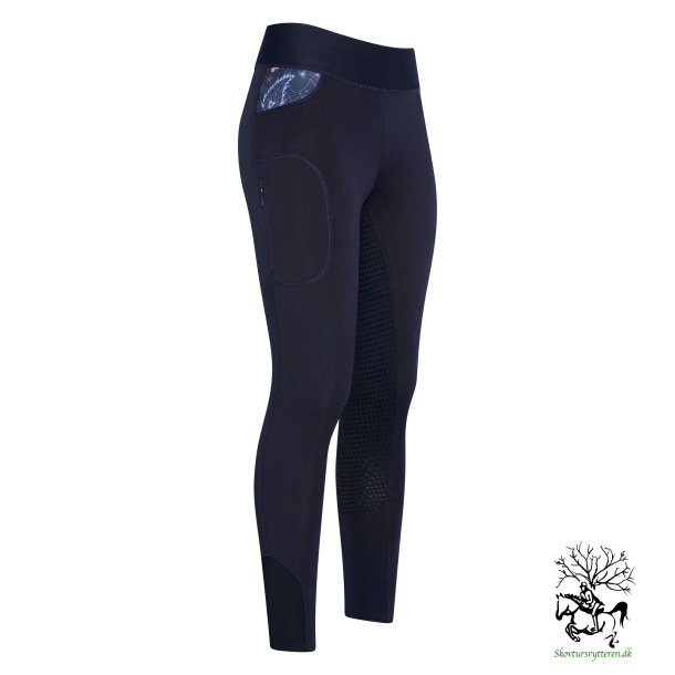 Ridetights vinter til Junior fra IR "Cosmic Sparkle" nat bl 