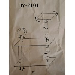 Kradsetr� lille med h�ngek�je til katte