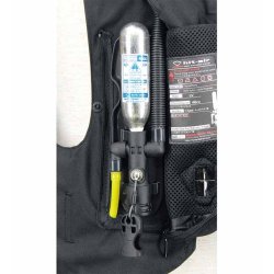 HIT-AIR Sikkerhedsvest med patron, LV Sort Medium 