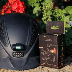 Led spots fra Lovel star - pk. med rd og hvid lygte.