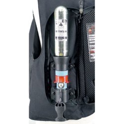 HIT-AIR Sikkerhedsvest med patron, MLV-C Sort Large med patron 