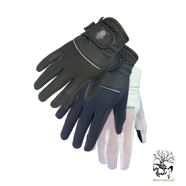  Ridehandsker fra Mink Horse 1 let og slidstrk "AIRY" sommer str 6 &amp; 7