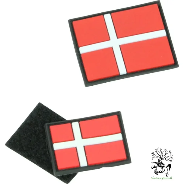 Dannebrog flag badge fra Mink Horse