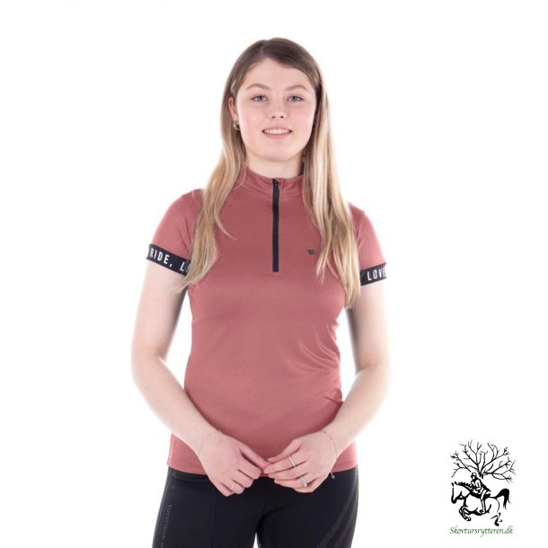T-shirt med lille lynls "Astana" soft pink                                                   
