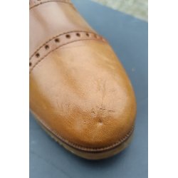 Ridestvler i lder  fra QHP "Sophia" wide str 41 Cognac 