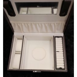 Smykkeskrin stort i lder - Brun 