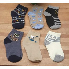 Brnestrmper 6pk. str. 19-22