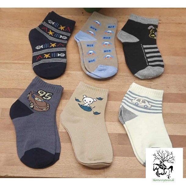 Brnestrmper 6pk. str. 19-22