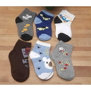 Brnestrmper 6pk. str. 19-22