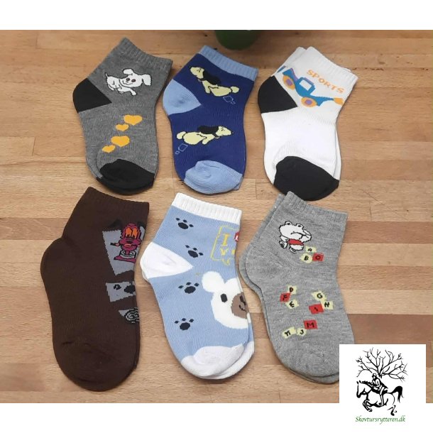 Brnestrmper 6pk. str. 19-22