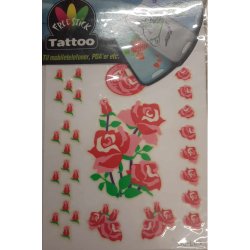 Telefon og I-Pat Klistermrker i tyndt gummi "Tatoo" Blomster