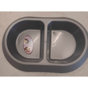 Hundeskl eller katte skl dobbelt i plast 