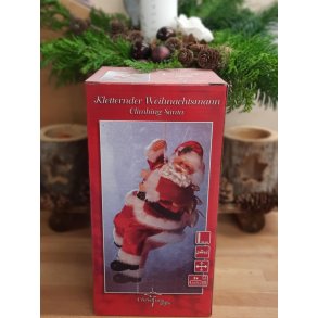 Julemand der klatre - 25 cm med musik bruger batterier 