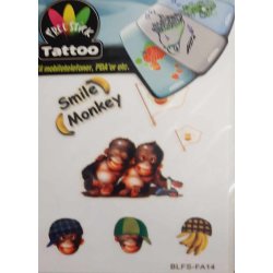  Telefon og I-Pat Klistermrker i tyndt gummi "Tatoo" Eksotiske Dyr