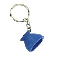 Nglering med gummi klokke 2,5 x 3 cm i bl eller pink