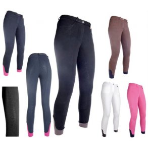 Ridebukser i bommuld med hel silikone 