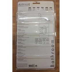 Brusehoved med beslag og 6 positioner