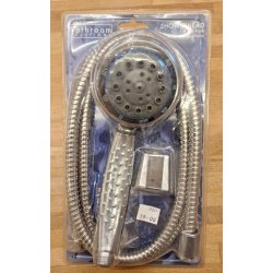 Brusehoved med beslag og 6 positioner