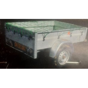 Trailernet i sort - 250 cm x 125 cm