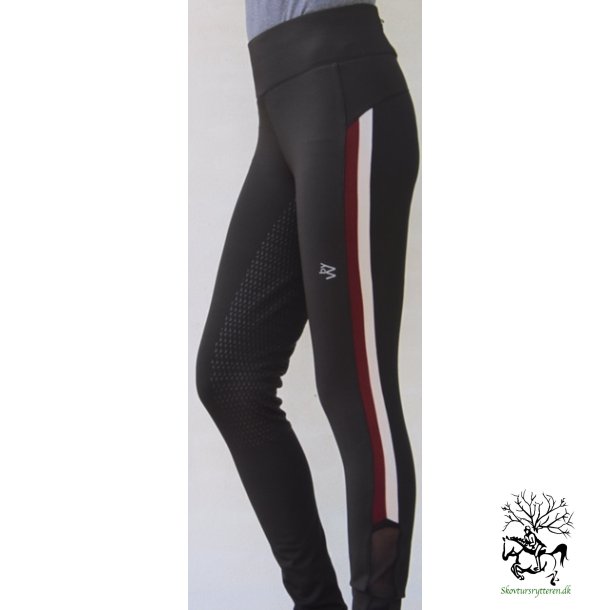Ridetights til vinter fra ByWeber "Stribe"