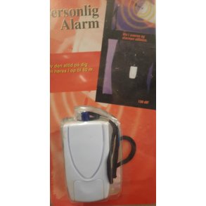 Alarm personlig lige til at have i lommen eller tasken 